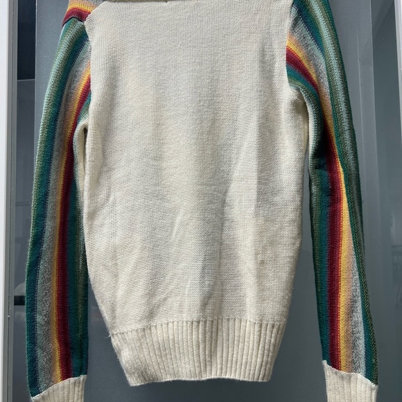 Multicolor Striped Women's Cardigan Sweater - Picture 6 of 9